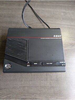 GE General Electric R.S.V.P Telephone Answering System Model 2-9810C With Tape